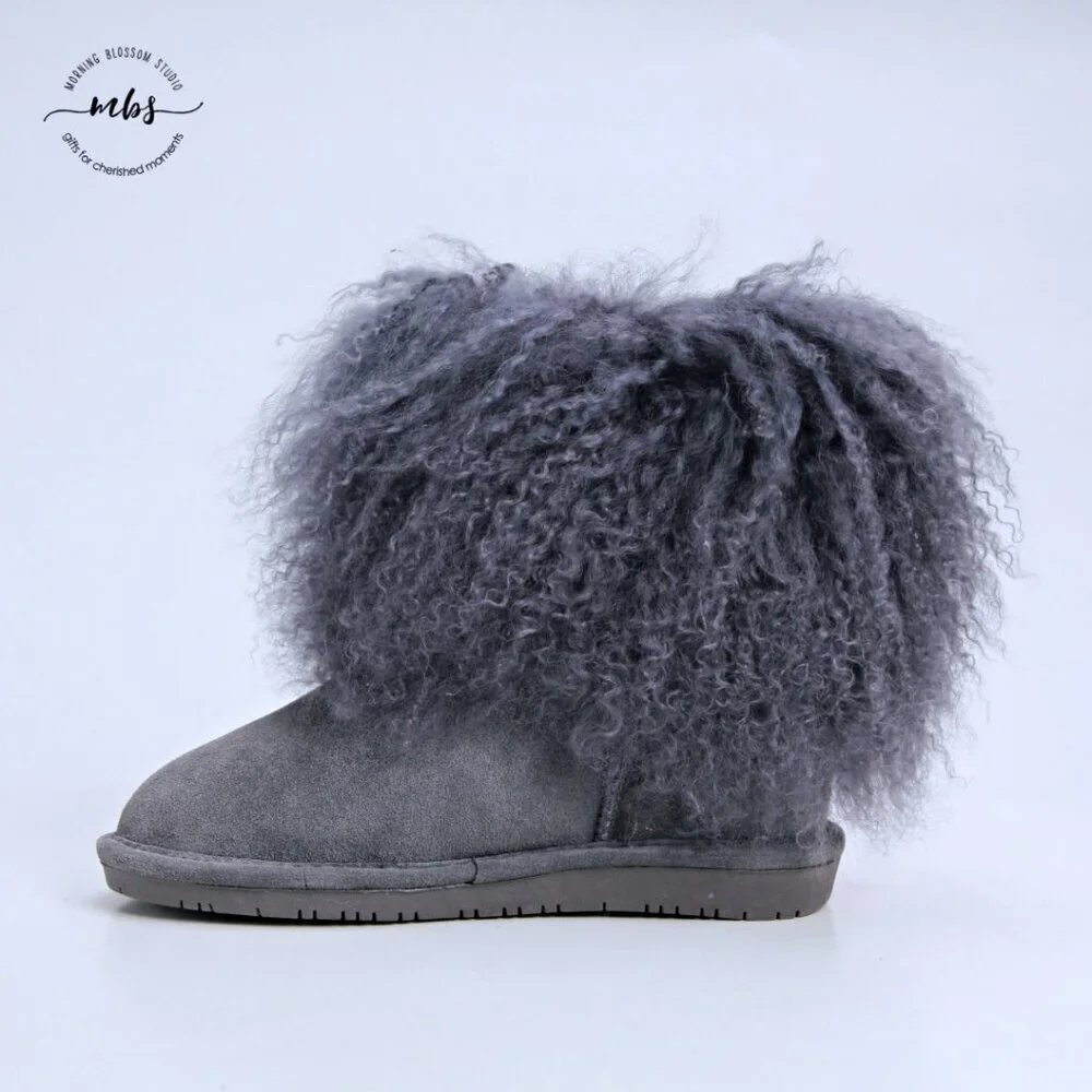 NWT Bearpaw Boo Boots‎ Charcoal Girl 5
